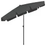 Sombrilla de playa gris antracita 200x125 cm de vidaXL, Sombrillas - Ref: Foro24-314729, Precio: 40,39 €, Descuento: %