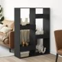 Engineered wood black room divider 100x33x135 cm by , Bookcases and shelves - Ref: Foro24-3309556, Price: 93,67 €, Discount: %