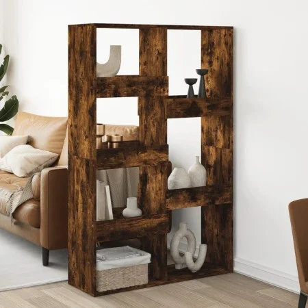 Separador de ambientes madera roble ahumado 100x33x155,5 cm de , Librerías y estanterías - Ref: Foro24-3309568, Precio: 106,2...