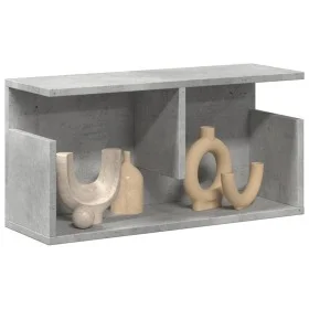 Engineered wood wall-mounted furniture in gray concrete, 60x20x30 cm by , Shelves and shelves - Ref: Foro24-854826, Price: 26...