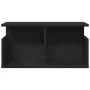 Engineered wood black wall shelf 60x20x30 cm by , Shelves and shelves - Ref: Foro24-854824, Price: 28,11 €, Discount: %