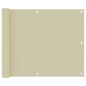 Balcony awning in cream Oxford fabric 75x300 cm by vidaXL, Umbrellas - Ref: Foro24-134948, Price: 18,08 €, Discount: %