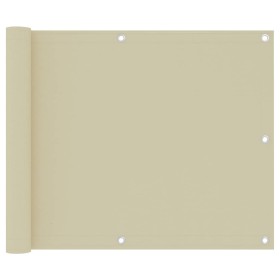 Toldo para balcón tela oxford crema 75x300 cm de vidaXL, Sombrillas - Ref: Foro24-134948, Precio: 18,46 €, Descuento: %