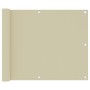 Balkonmarkise Oxford Stoff creme 75x300 cm von vidaXL, Sonnenschirme - Ref: Foro24-134948, Preis: 18,46 €, Rabatt: %