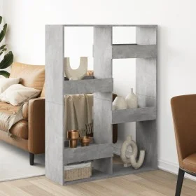 Separador de ambientes madera gris hormigón 100x33x135 cm by , Bookcases and shelves - Ref: Foro24-3309558, Price: 91,26 €, D...