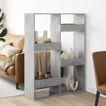 Separador de ambientes madera gris hormigón 100x33x135 cm by , Bookcases and shelves - Ref: Foro24-3309558, Price: 92,32 €, D...