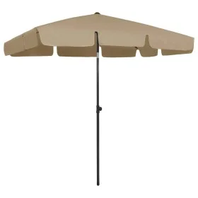 Beach umbrella taupe 200x125 cm by vidaXL, Umbrellas - Ref: Foro24-314730, Price: 45,56 €, Discount: %