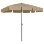Beach umbrella taupe 200x125 cm by vidaXL, Umbrellas - Ref: Foro24-314730, Price: 45,56 €, Discount: %