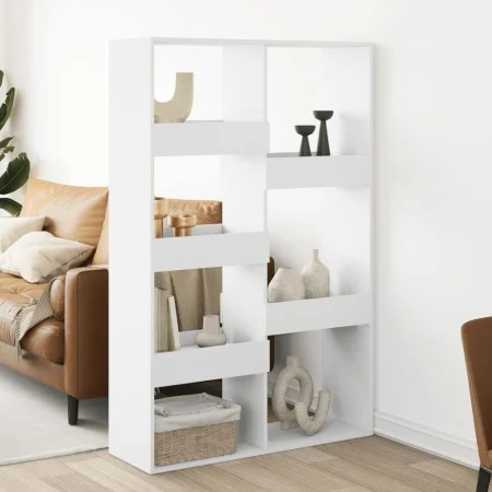 Separador de ambientes madera ingeniería blanco 100x33x155,5 cm by , Bookcases and shelves - Ref: Foro24-3309564, Price: 109,...
