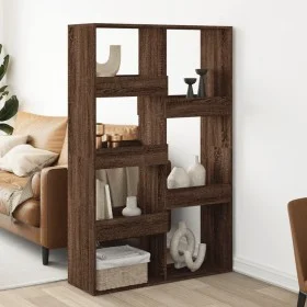 Separador de ambientes madera marrón roble 100x33x155,5 cm by , Bookcases and shelves - Ref: Foro24-3309570, Price: 109,06 €,...