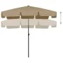Beach umbrella taupe 200x125 cm by vidaXL, Umbrellas - Ref: Foro24-314730, Price: 45,56 €, Discount: %