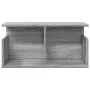 Mueble de pared madera de ingeniería gris Sonoma 60x20x30 cm de , Estantes y estanterías - Ref: Foro24-854828, Precio: 27,59 ...