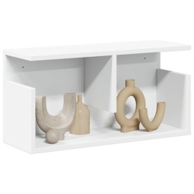 Mueble de pared madera de ingeniería blanco 60x20x30 cm by , Shelves and shelves - Ref: Foro24-854823, Price: 31,65 €, Discou...