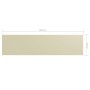 Balcony awning in cream Oxford fabric 75x300 cm by vidaXL, Umbrellas - Ref: Foro24-134948, Price: 18,46 €, Discount: %