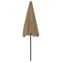Beach umbrella taupe 200x125 cm by vidaXL, Umbrellas - Ref: Foro24-314730, Price: 45,56 €, Discount: %