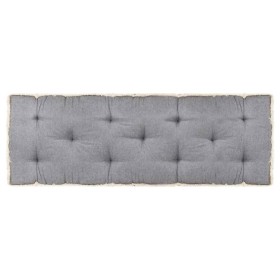 Cojín para sofá de palets gris antracita 120x40x7 cm