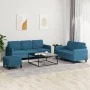 Juego de sofás 3 piezas terciopelo azul de , Sofás - Ref: Foro24-3202033, Precio: 585,04 €, Descuento: %