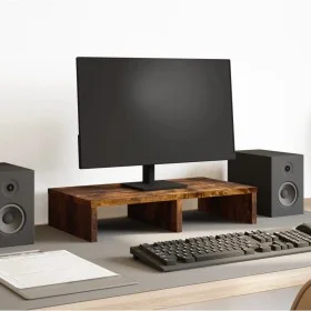Soporte de pantalla madera ingeniería roble ahumado 50x27x10 cm by , Computer bases and risers - Ref: Foro24-854647, Price: 1...