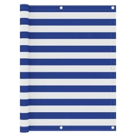 Balkonmarkise Oxford Stoff weiß und blau 120x300 cm von vidaXL, Sonnenschirme - Ref: Foro24-134920, Preis: 19,48 €, Rabatt: %