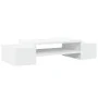 Soporte de pantalla con almacenaje madera blanco 70x27x15 cm by , Computer bases and risers - Ref: Foro24-854679, Price: 27,8...