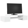 Soporte de pantalla con almacenaje madera blanco 70x27x15 cm by , Computer bases and risers - Ref: Foro24-854679, Price: 28,2...