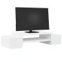 Soporte de pantalla con almacenaje madera blanco 70x27x15 cm by , Computer bases and risers - Ref: Foro24-854679, Price: 27,8...