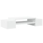 Soporte de pantalla con almacenaje madera blanco 70x27x15 cm by , Computer bases and risers - Ref: Foro24-854679, Price: 28,2...