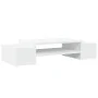 Soporte de pantalla con almacenaje madera blanco 70x27x15 cm by , Computer bases and risers - Ref: Foro24-854679, Price: 27,8...
