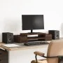 Soporte de pantalla con almacenaje marrón roble 70x27x15 cm by , Computer bases and risers - Ref: Foro24-854685, Price: 31,01...