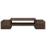 Soporte de pantalla con almacenaje marrón roble 70x27x15 cm by , Computer bases and risers - Ref: Foro24-854685, Price: 31,01...