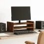 Soporte de pantalla madera ingeniería roble ahumado 50x27x20 cm by , Computer bases and risers - Ref: Foro24-854782, Price: 2...