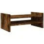 Soporte de pantalla madera ingeniería roble ahumado 50x27x20 cm by , Computer bases and risers - Ref: Foro24-854782, Price: 2...