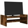 Soporte de pantalla madera ingeniería roble ahumado 50x27x20 cm by , Computer bases and risers - Ref: Foro24-854782, Price: 2...