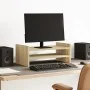 Soporte de pantalla madera ingeniería roble Sonoma 50x27x20 cm de , Bases y elevadores para ordenadores - Ref: Foro24-854780,...