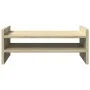 Soporte de pantalla madera ingeniería roble Sonoma 50x27x20 cm de , Bases y elevadores para ordenadores - Ref: Foro24-854780,...