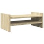 Soporte de pantalla madera ingeniería roble Sonoma 50x27x20 cm by , Computer bases and risers - Ref: Foro24-854780, Price: 23...