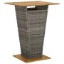 Mesa y taburetes altos jardín 5 piezas y cojines ratán PE gris by , Garden sets - Ref: Foro24-3261483, Price: 422,46 €, Disco...