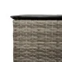 Mesa y taburetes altos jardín 5 piezas y cojines ratán PE gris by , Garden sets - Ref: Foro24-3261483, Price: 422,46 €, Disco...