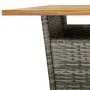 Mesa y taburetes altos jardín 5 piezas y cojines ratán PE gris by , Garden sets - Ref: Foro24-3261483, Price: 422,46 €, Disco...