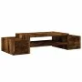 Soporte de pantalla con almacenaje roble ahumado 70x27x15 cm by , Computer bases and risers - Ref: Foro24-854683, Price: 29,8...