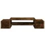 Soporte de pantalla con almacenaje roble ahumado 70x27x15 cm by , Computer bases and risers - Ref: Foro24-854683, Price: 29,8...