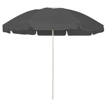 Sombrilla de playa gris antracita 240 cm de vidaXL, Sombrillas - Ref: Foro24-314714, Precio: 26,16 €, Descuento: %