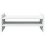 Soporte de pantalla madera ingeniería blanco 50x27x20 cm by , Computer bases and risers - Ref: Foro24-854778, Price: 24,19 €,...