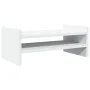 Soporte de pantalla madera ingeniería blanco 50x27x20 cm by , Computer bases and risers - Ref: Foro24-854778, Price: 24,19 €,...