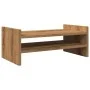 Soporte de pantalla madera ingeniería roble artisian 50x27x20cm by , Computer bases and risers - Ref: Foro24-854786, Price: 2...