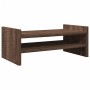 Soporte de pantalla madera ingeniería marrón roble 50x27x20 cm by , Computer bases and risers - Ref: Foro24-854784, Price: 22...