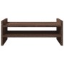 Soporte de pantalla madera ingeniería marrón roble 50x27x20 cm by , Computer bases and risers - Ref: Foro24-854784, Price: 22...