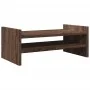 Soporte de pantalla madera ingeniería marrón roble 50x27x20 cm by , Computer bases and risers - Ref: Foro24-854784, Price: 22...