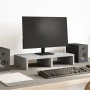 Wooden screen support, gray concrete engineering, 50x27x10 cm by , Computer bases and risers - Ref: Foro24-854646, Price: 15,...