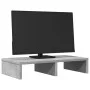 Wooden screen support, gray concrete engineering, 50x27x10 cm by , Computer bases and risers - Ref: Foro24-854646, Price: 15,...